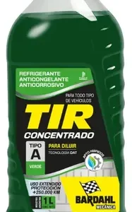 REFRIGERANTE X 1 LT " TIR " TIPO A ANTICONGELANTE VERDE