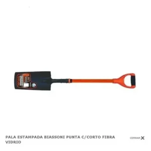 BIASSONI PALA ESTAMPADA PUNTA CABO CORTO FIBRA DE VIDRIO