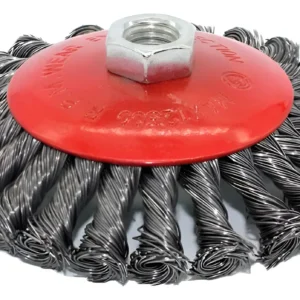 AMOLADORA CEPILLOS CIRCULAR CONICO ONDULADO 100 MM C/TUER