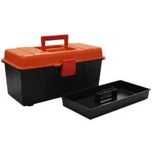 CAJAS DE HERRAMIENTAS DE PLASTICO CHICAS 16" CON BANDEJA