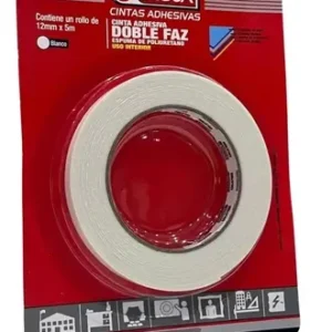 CINTAS BIADHESIVA 12 MM X 5 MT (X 45)