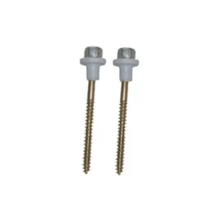 TORNILLOS DE BRONCE PARA INODORO (CABEZA NIQUELADA) 22 X 70